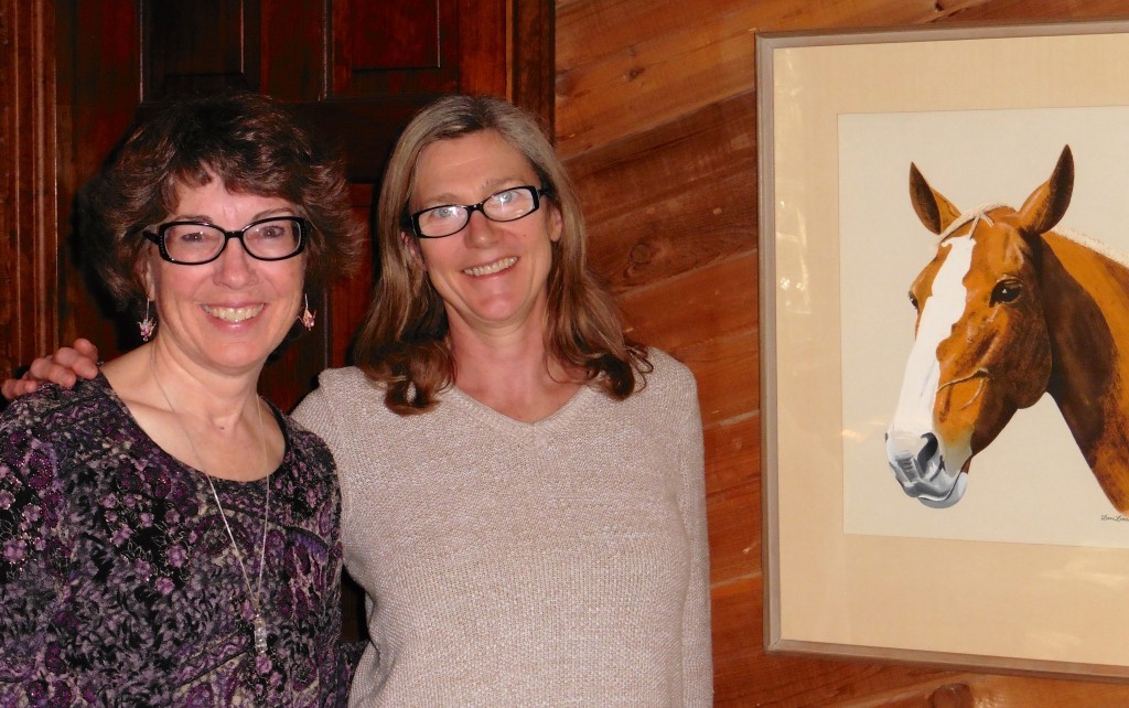 Caroline, me, & Dad's horse.