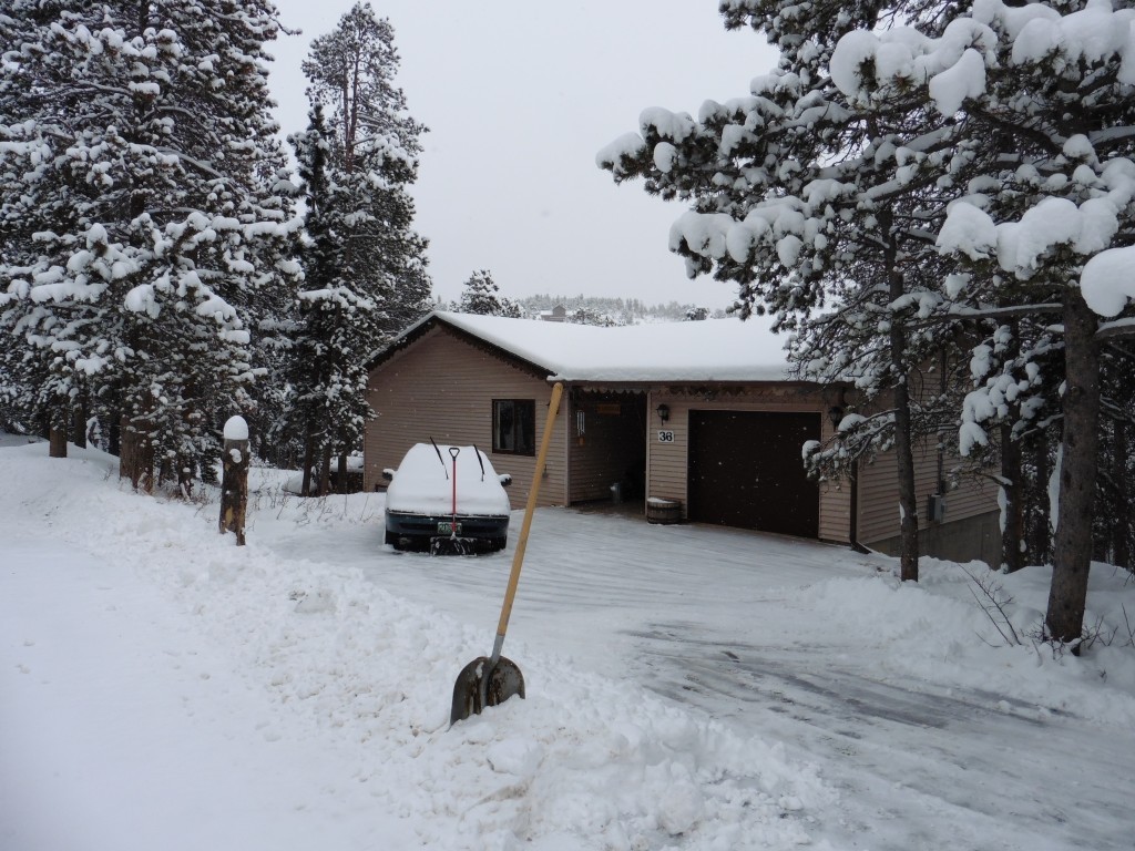 Typical snowplow berm.